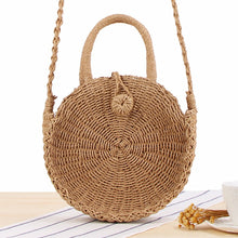 Load image into Gallery viewer, Round Straw Bag